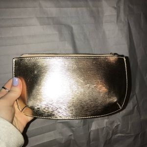 Gold Makeup Bag